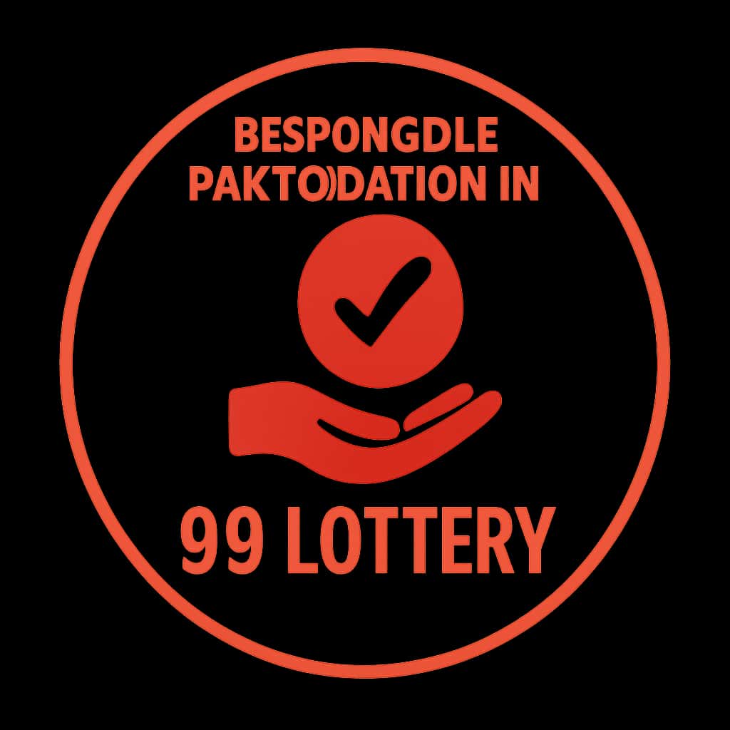 Icon representing guidelines for responsible participation in 99 Lottery.