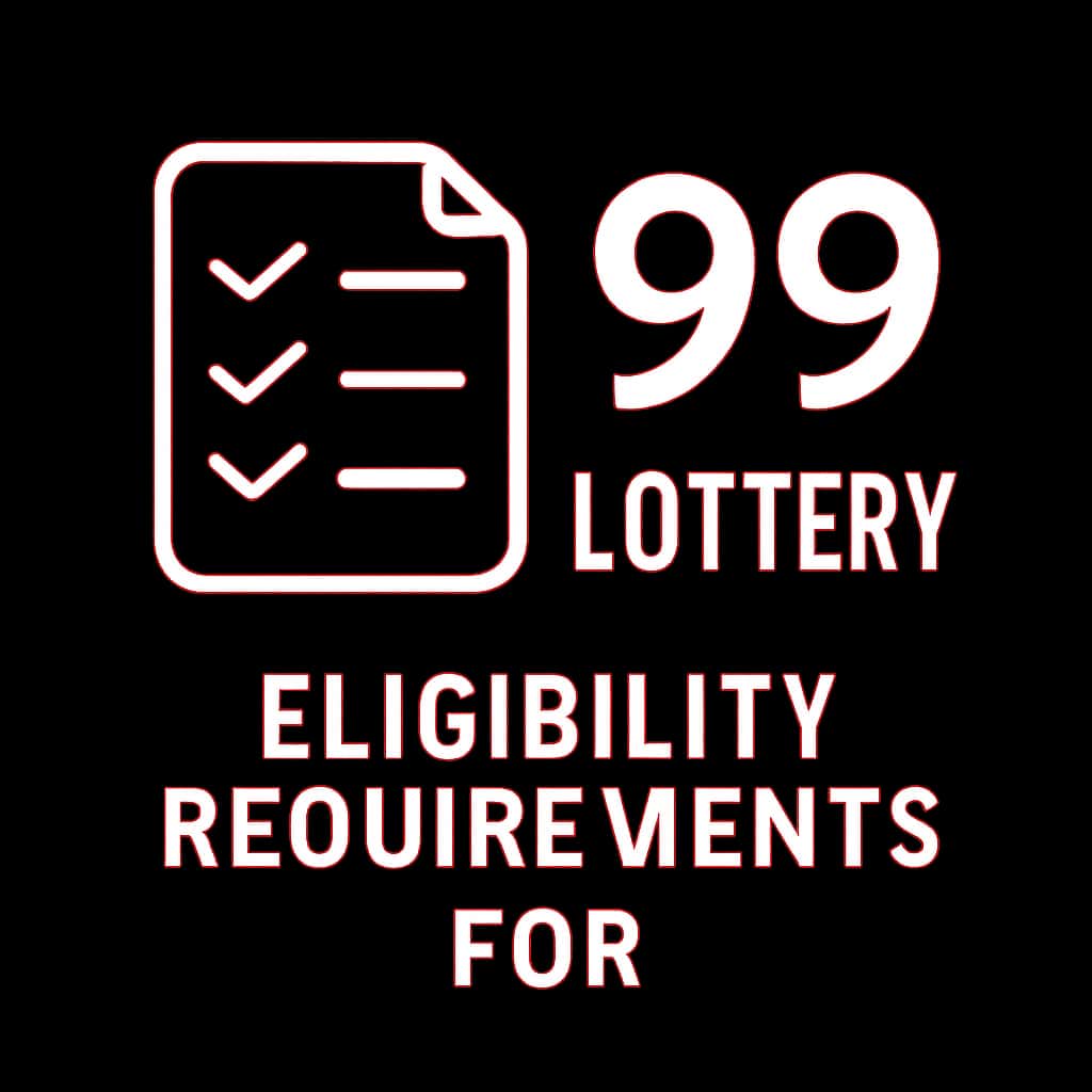 Icon representing eligibility requirements for 99 Lottery.