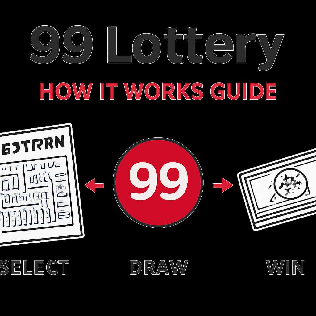 An educational diagram illustrating key concepts of the 99 Lottery How It Works Guide.
