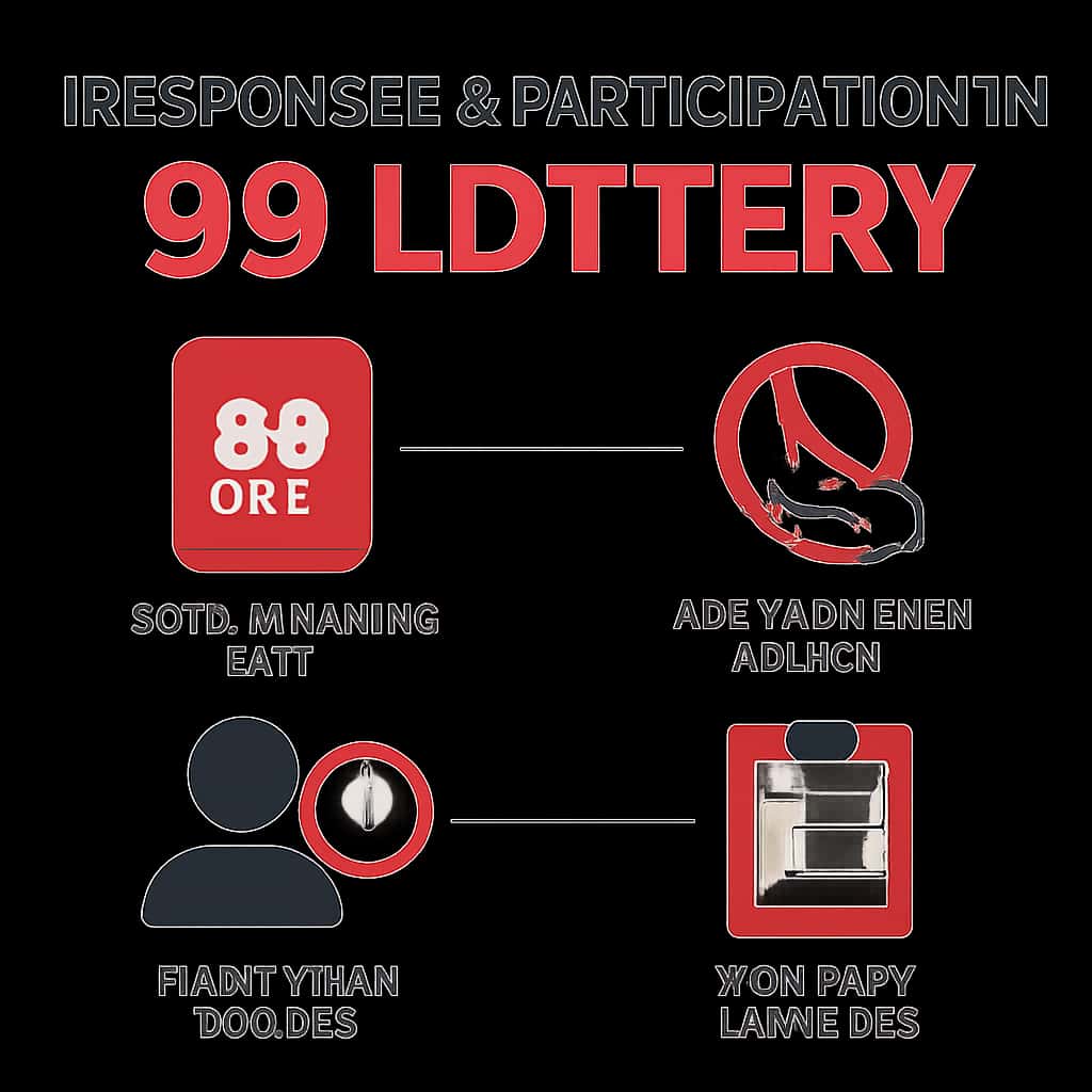Diagram explaining responsible participation in 99 Lottery.
