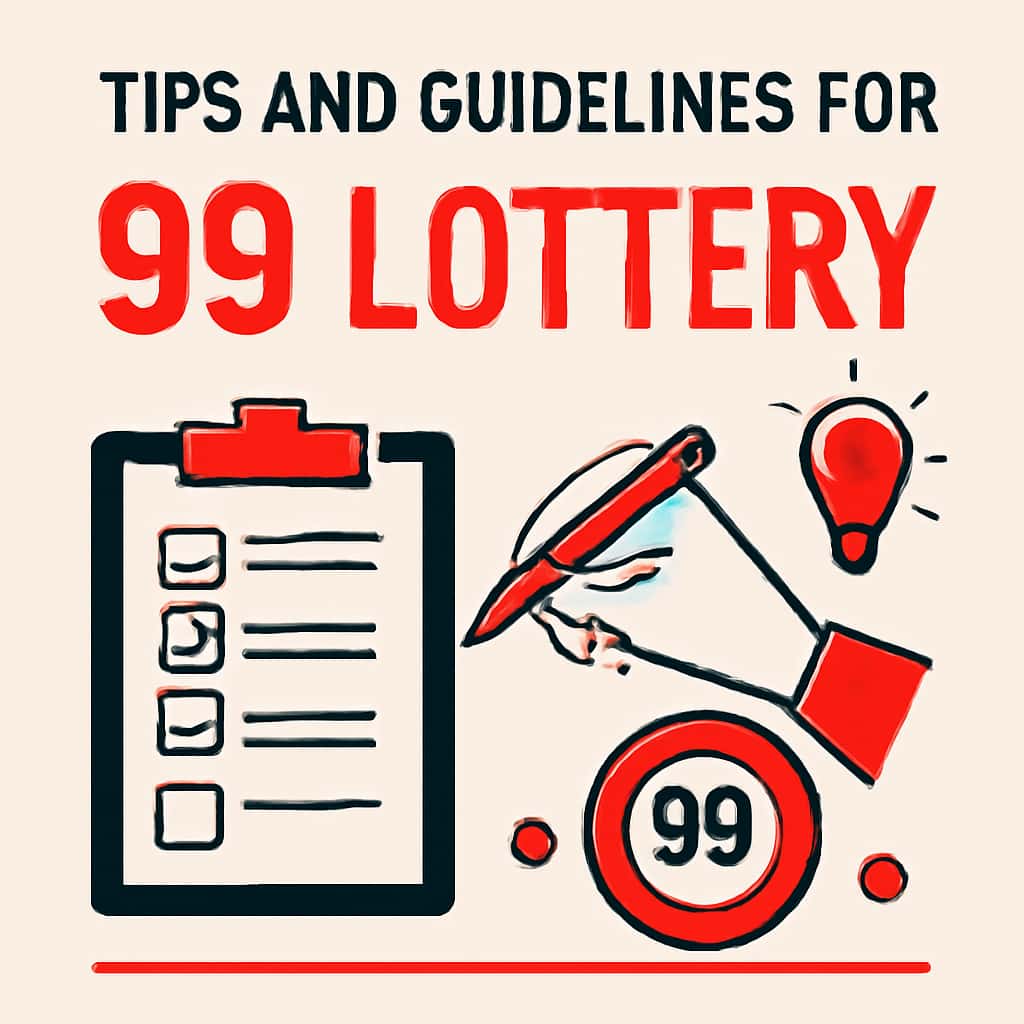 An educational illustration about tips for 99 Lottery participation.