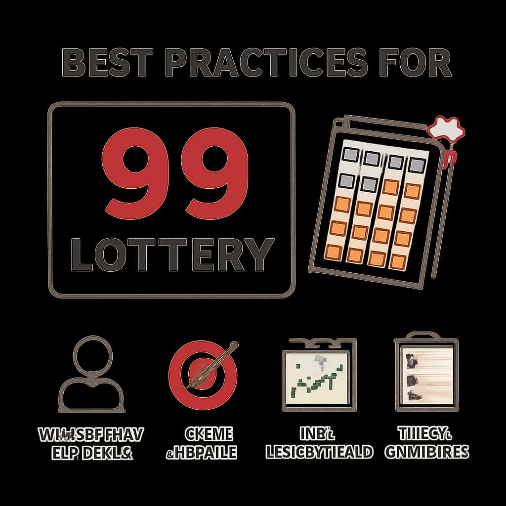 An educational diagram about best practices for 99 Lottery.