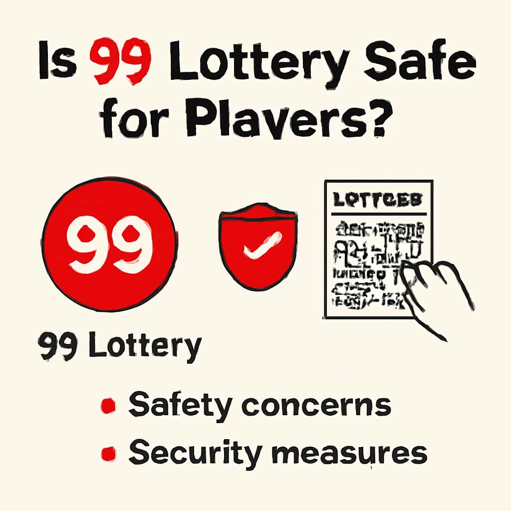 Illustration depicting safety measures in the 99 Lottery.