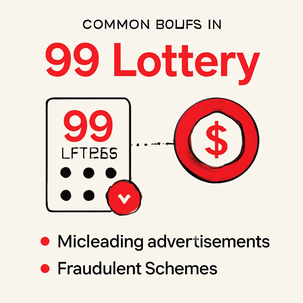 An educational illustration related to common issues in the 99 Lottery.