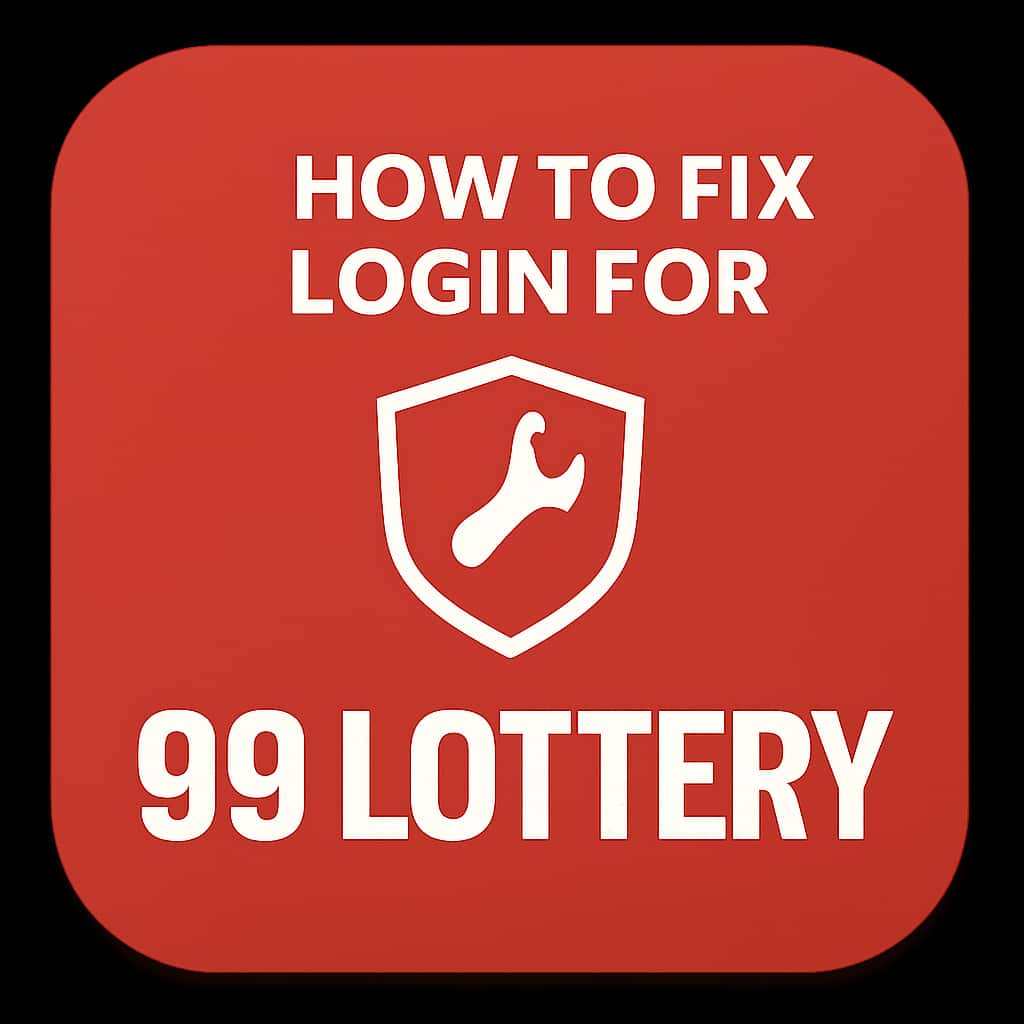 An icon symbolizing assistance in resolving login issues for 99 Lottery.