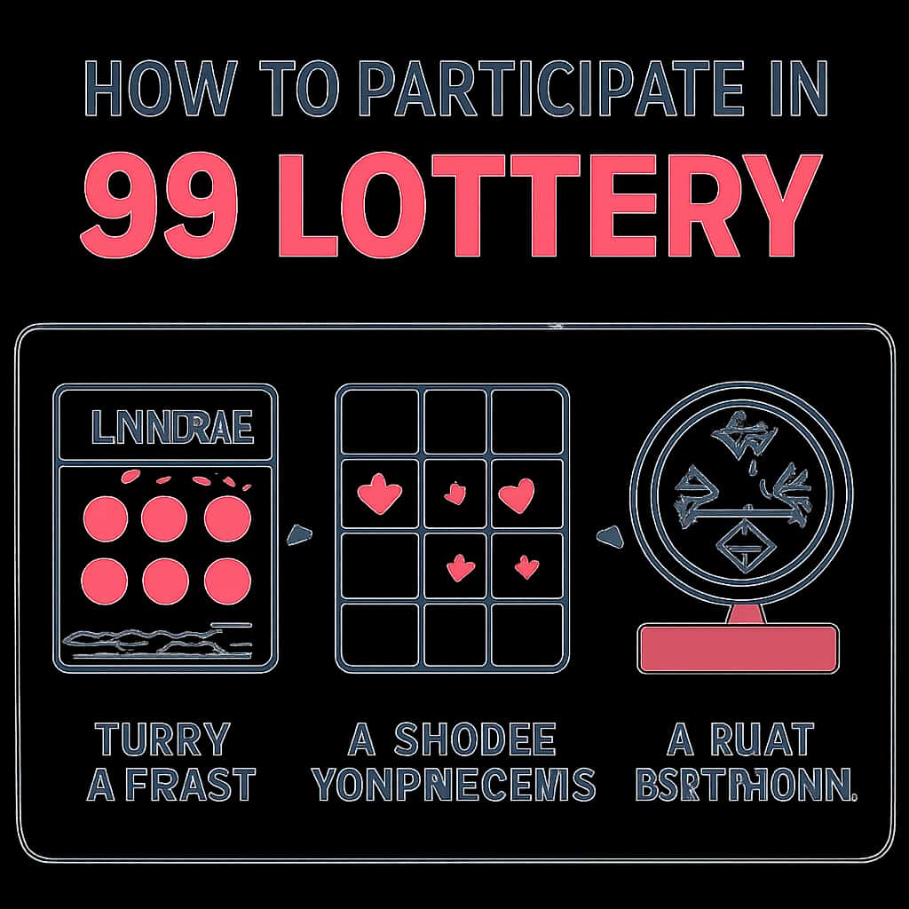An educational diagram about How to Participate in 99 Lottery.
