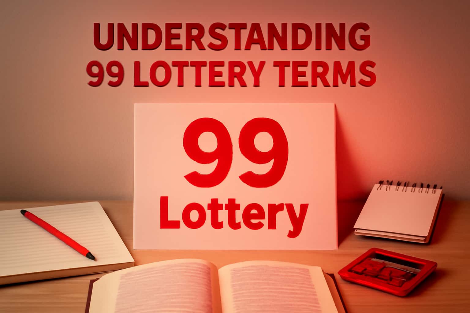 A high-tech visual representation of the 99 Lottery Terms with a futuristic design.
